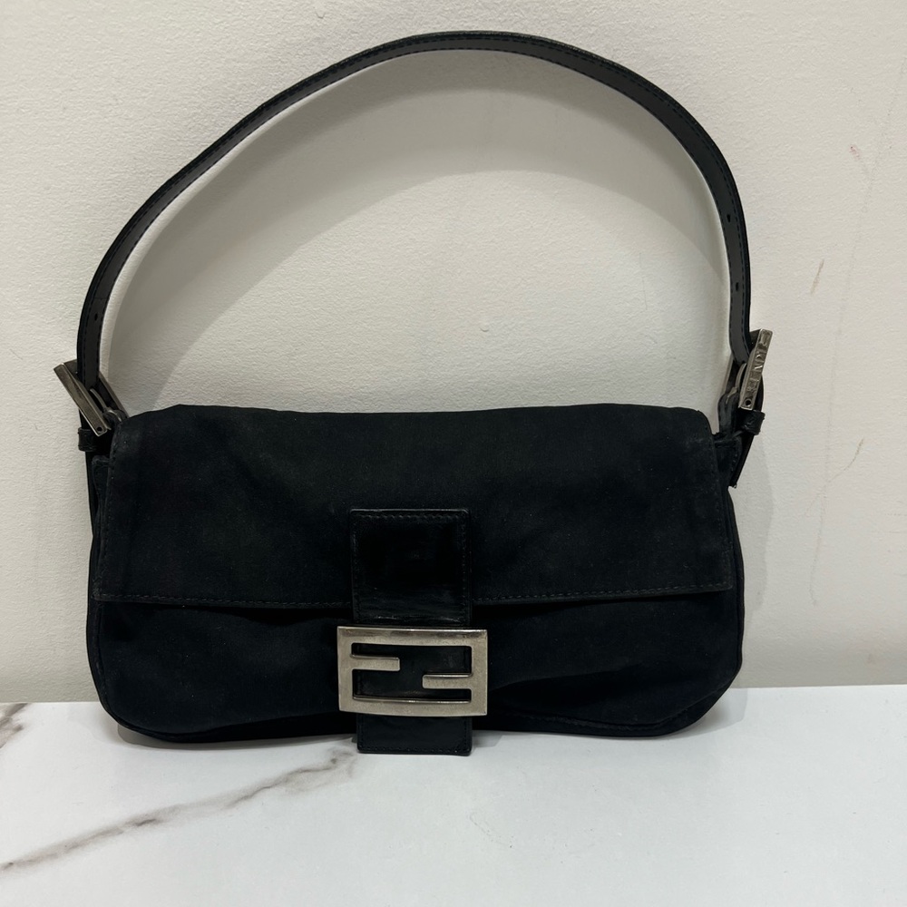 Black Fendi baguette